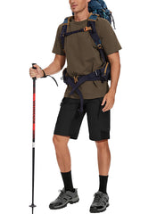 XKTTAC shorts side view showing six-pocket layout for camping gear
