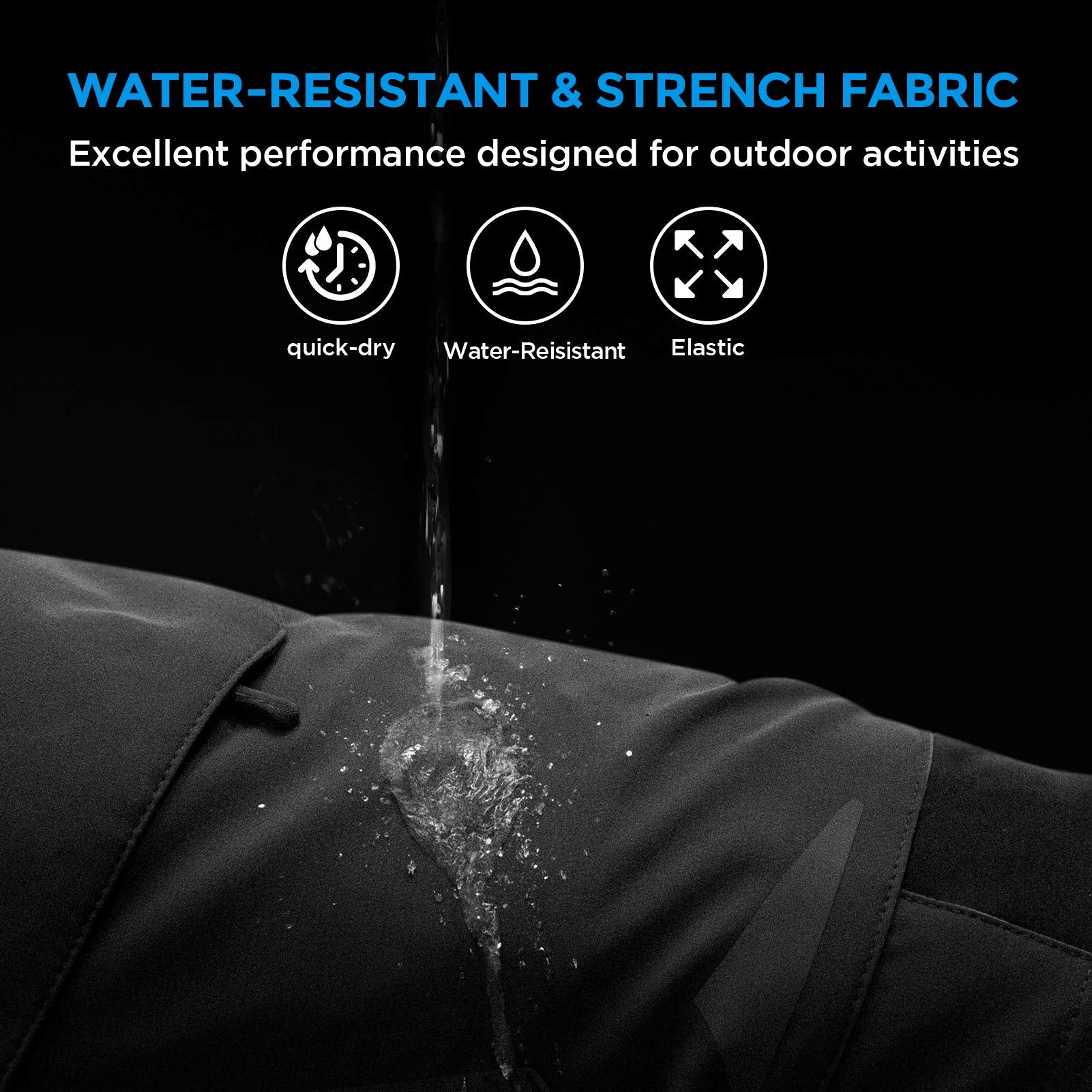 XKTTAC adjustable waistband shorts provide secure, comfortable fit