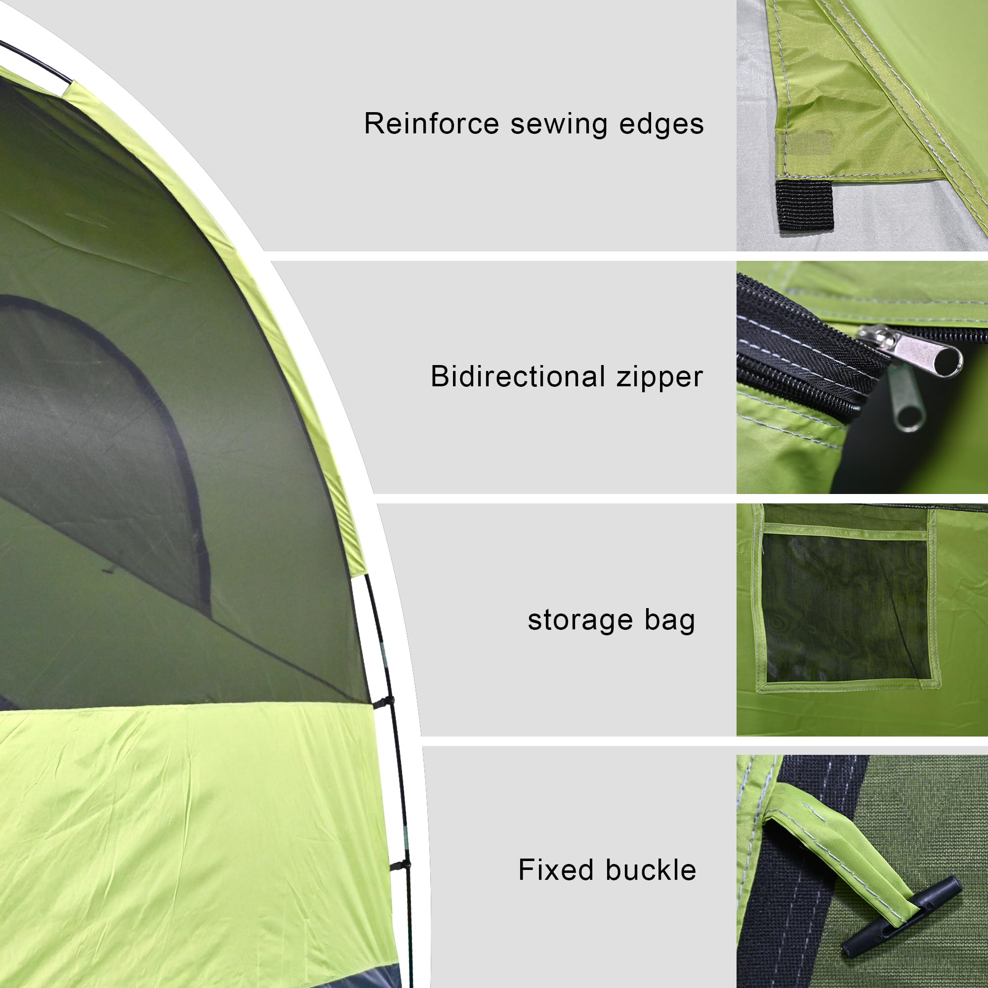 XL 4-person tent all-terrain protection suitable for beach, grass, and mountain sites