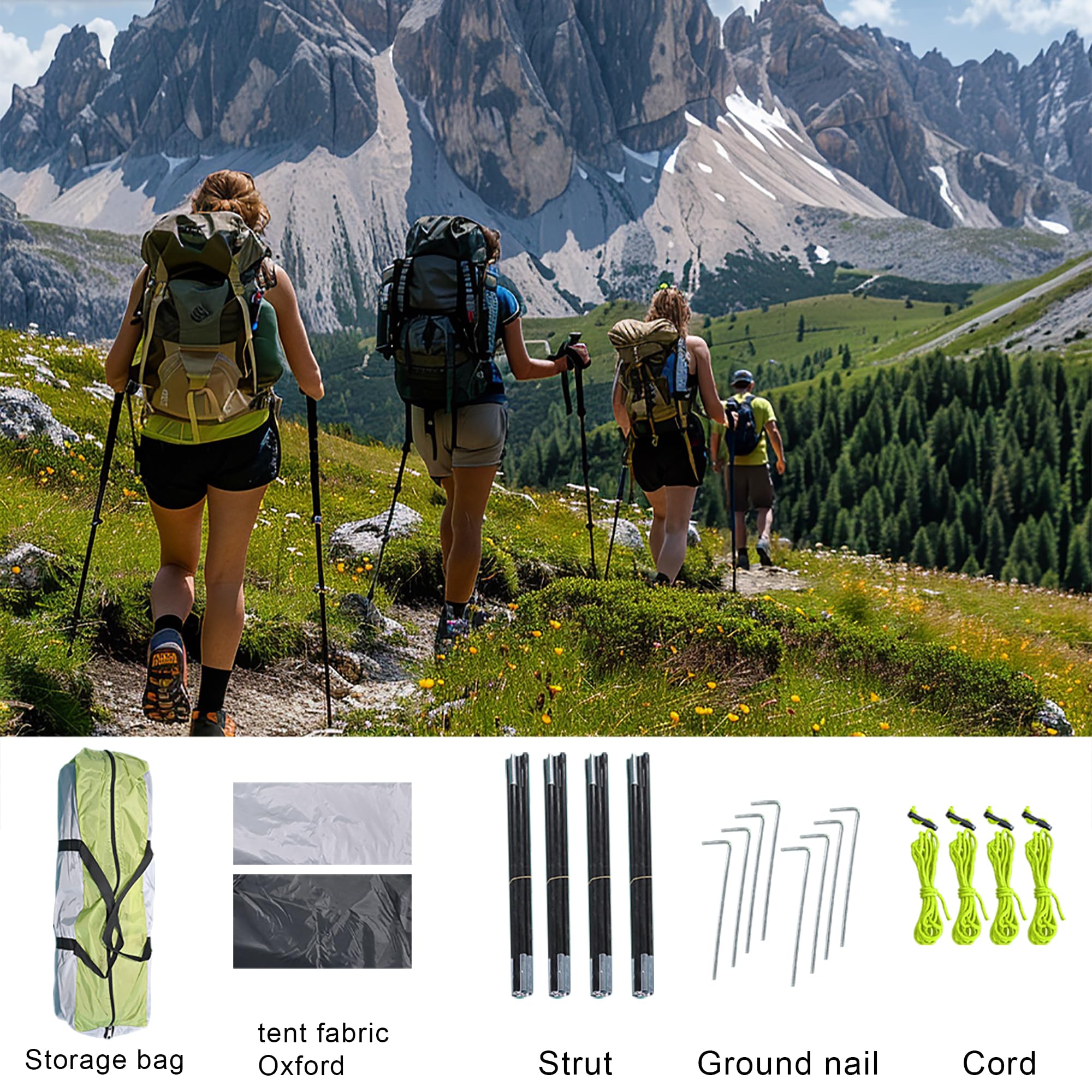XL 4-person tent ventilation windows promote airflow for comfortable camping