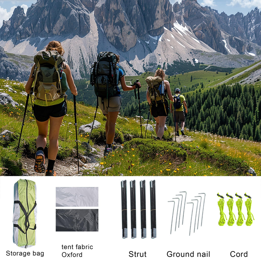 XL 4-person tent ventilation windows promote airflow for comfortable camping
