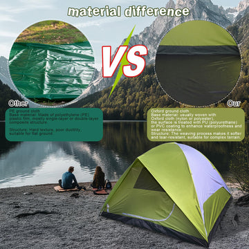 XL 6-person dome tent front door entry for quick access during adventures.