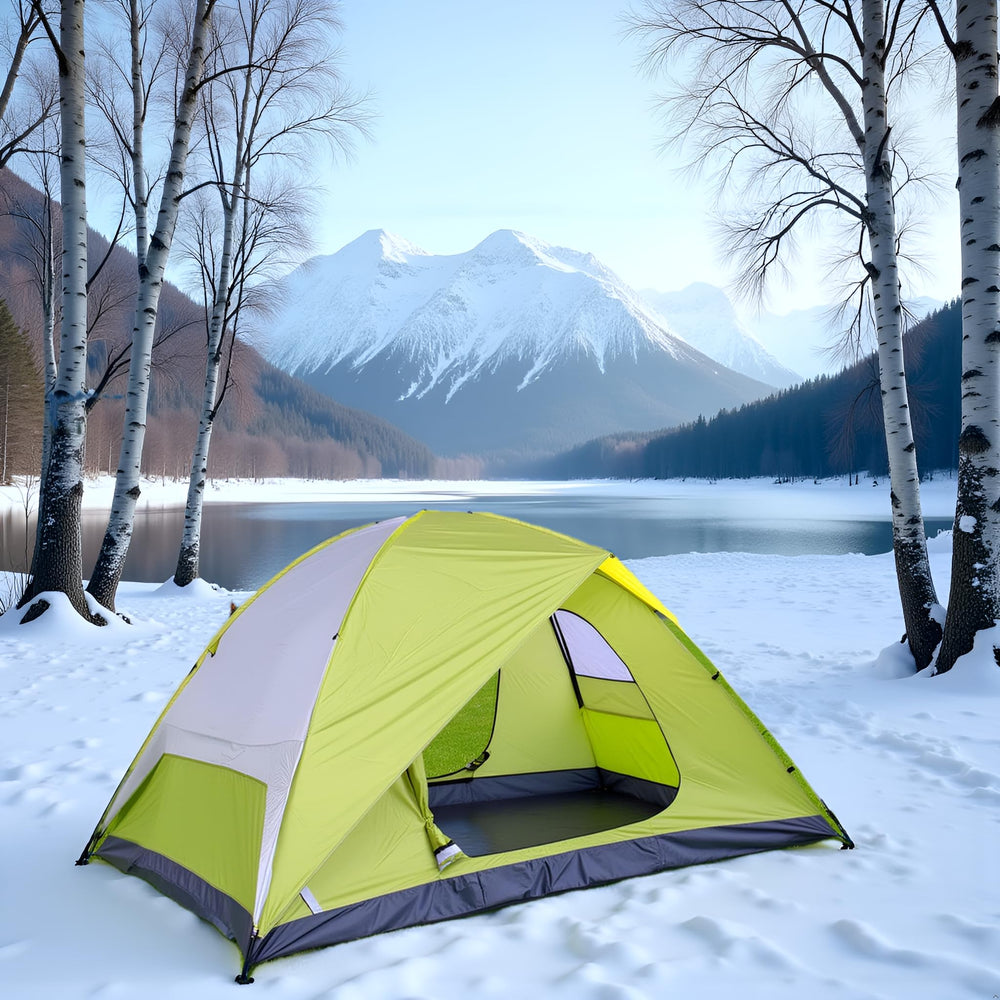 XL 6-person tent high-density mesh vents promote airflow and comfort.