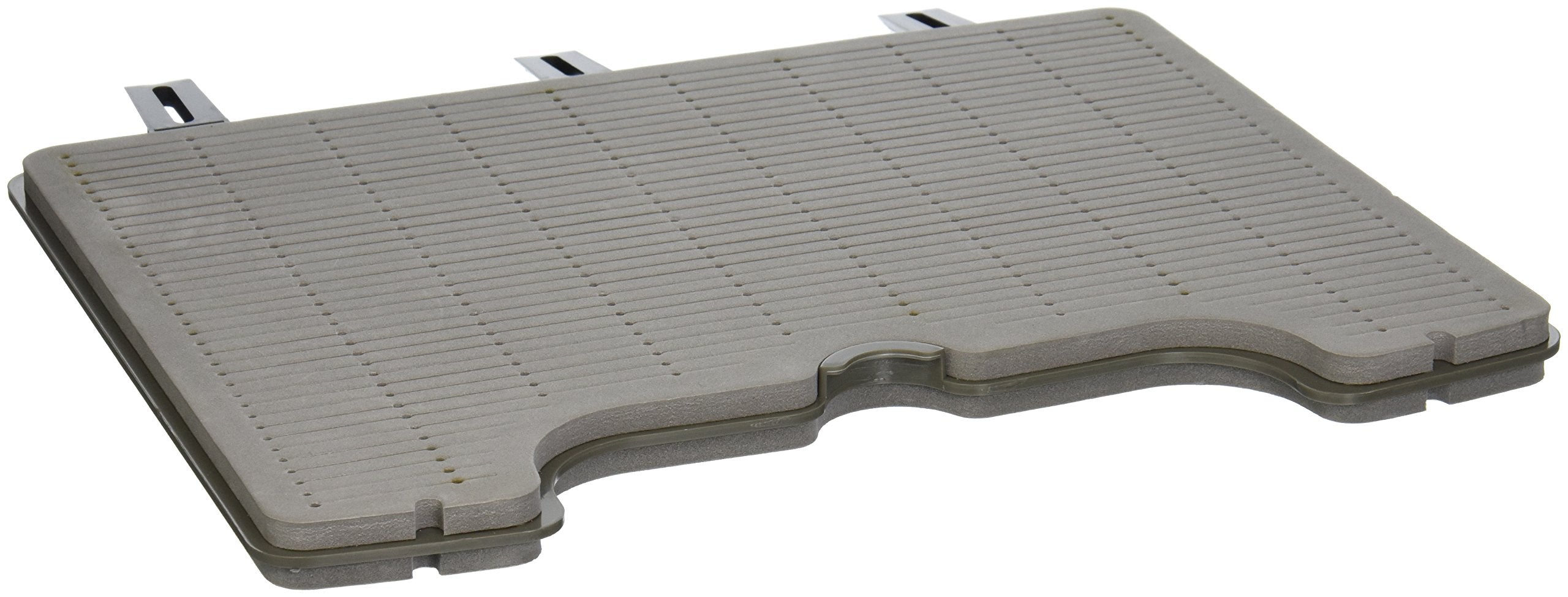 Grey XL Foam Boat Box Leaf insert for Montana Fly MFC boat box showing large and small foam leaves to hold flies