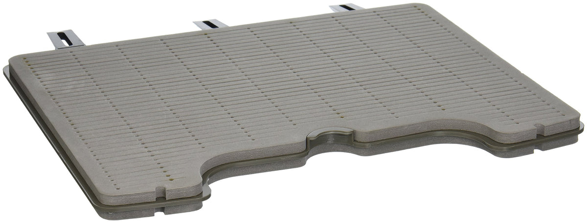 Grey XL Foam Boat Box Leaf insert for Montana Fly MFC boat box showing large and small foam leaves to hold flies