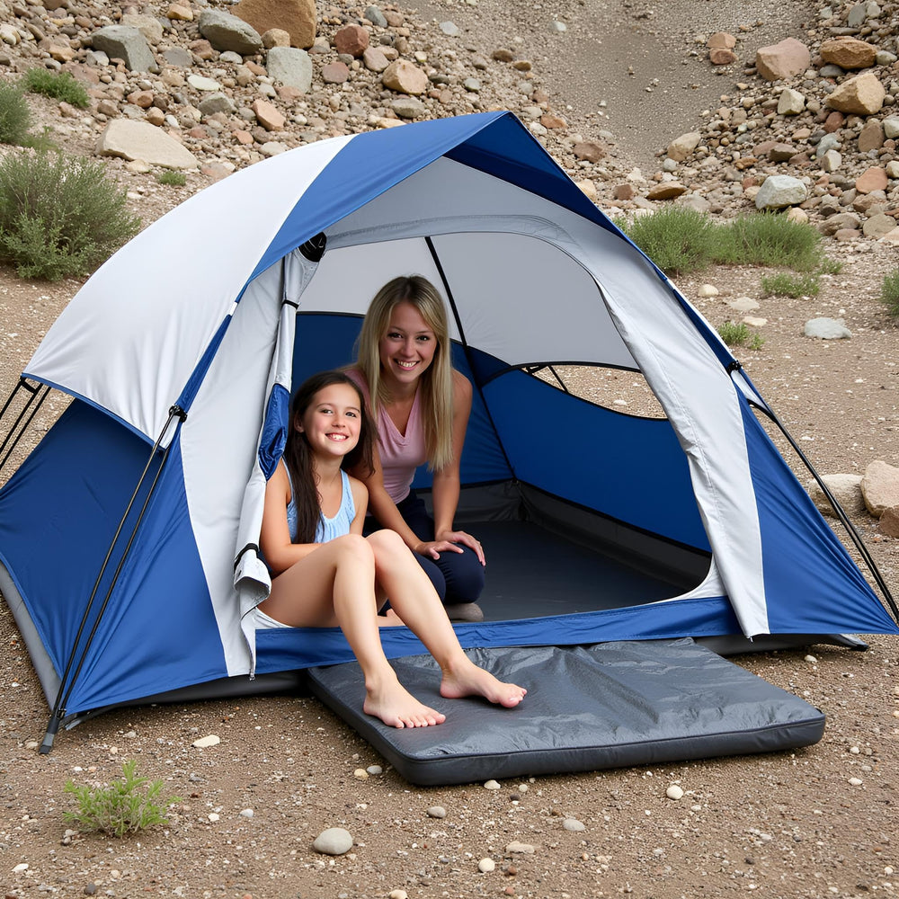 XL Tent ventilation with mesh windows boosts airflow and reduces condensation.