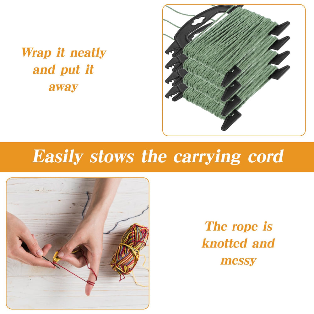 Compact and portable rope winders suitable for camping or boating