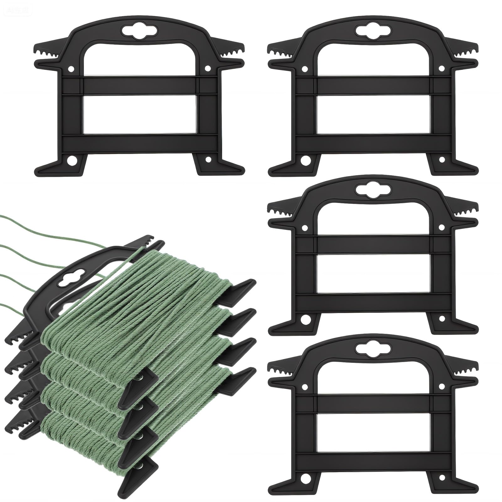 Cord organizers and spool reels in a DIY setup