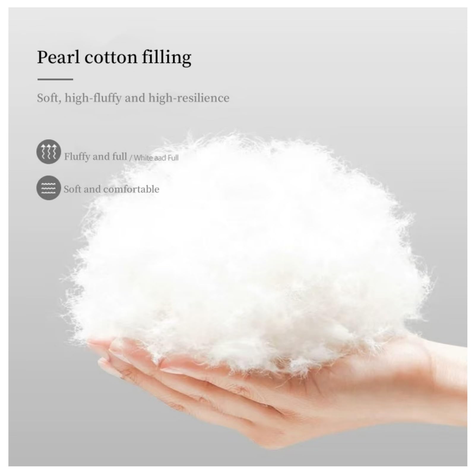 XLRPAT foldable pearl cotton pad interior view shows soft core for gentle support.