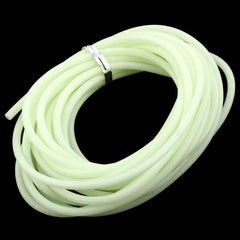Extended luminous tube showing 3.8m length in yellow PVC material