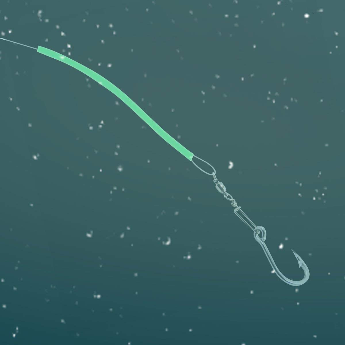 Night fishing glow tube attracting deep-sea fish in low light