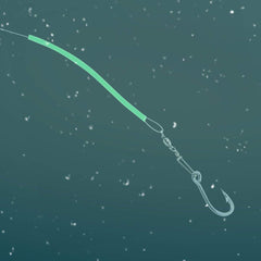 Night fishing glow tube attracting deep-sea fish in low light