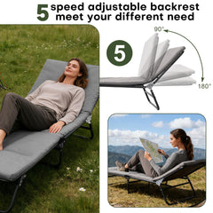 XMT camping cot secure lock design ensures stable use
