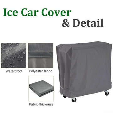Dimension guide showing 33.9 x 18.9 x 31.1 inch fit for XNManaWork cover