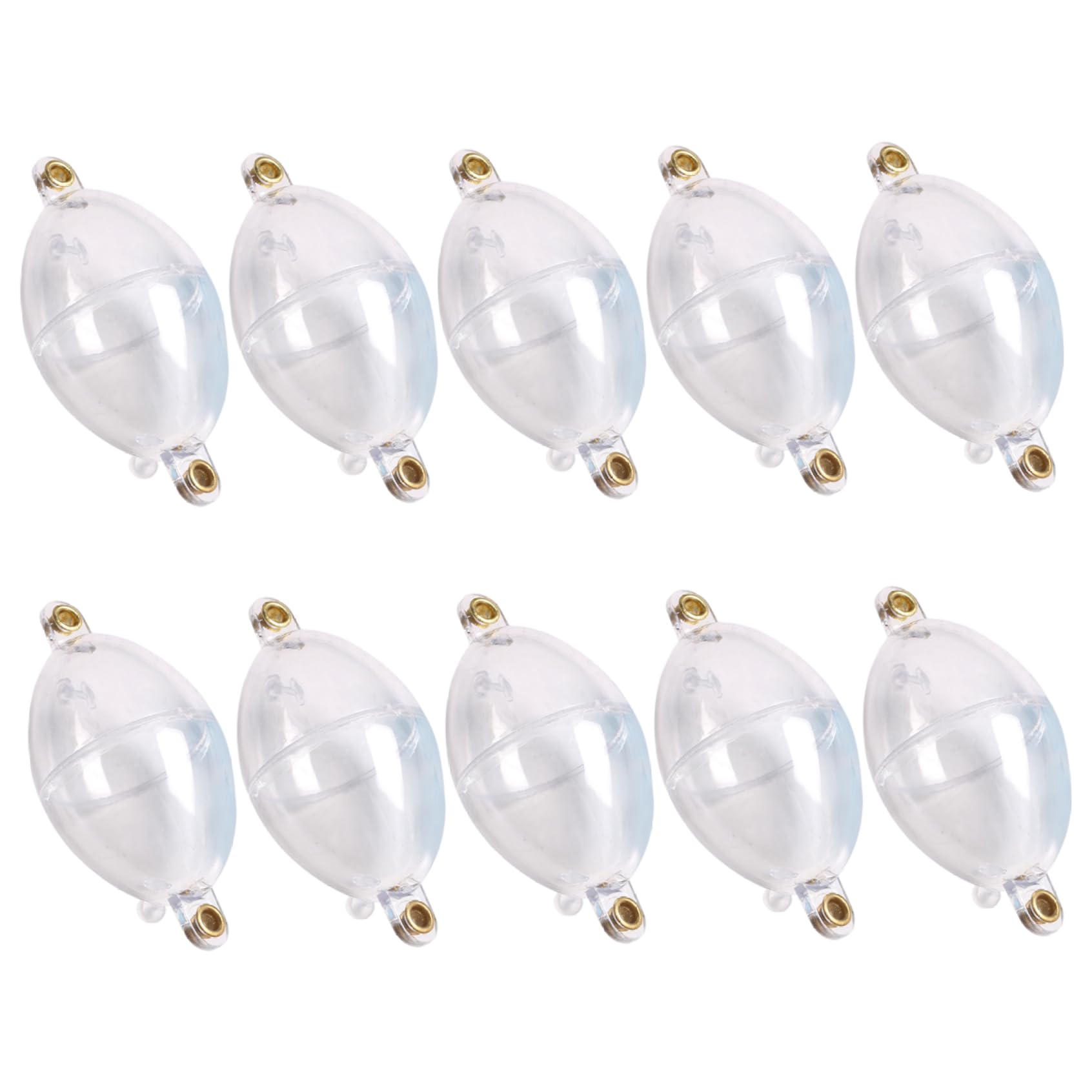 Xoeryoy 10Pcs casting bubble clear water float highlights lightweight setup for longer casts