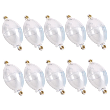 Xoeryoy 10Pcs casting bubble clear water float highlights lightweight setup for longer casts