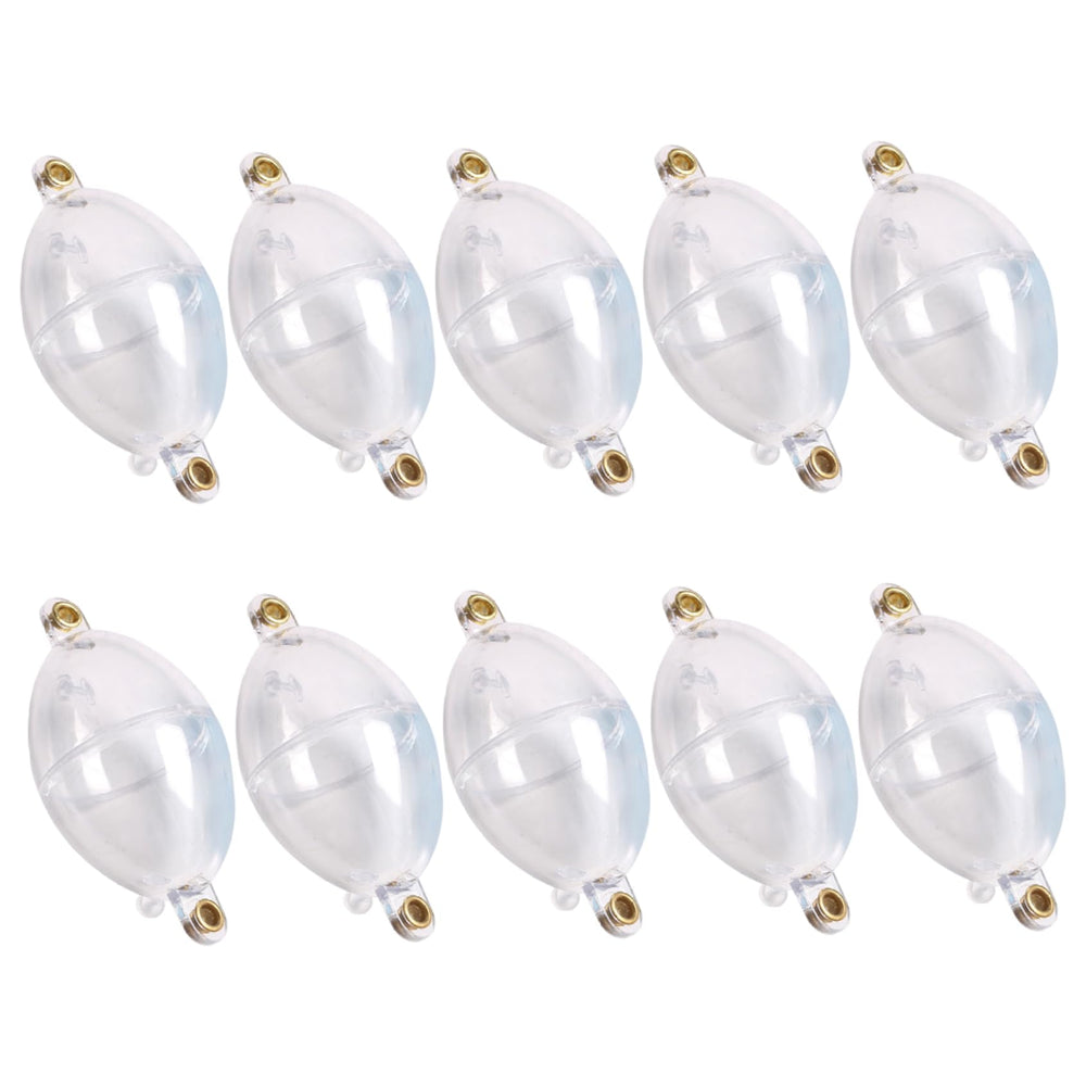 Xoeryoy 10Pcs casting bubble clear water float highlights lightweight setup for longer casts