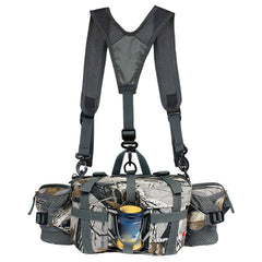 Xoeryoy Hiking Fanny Pack camouflage front view for versatile outdoor use.