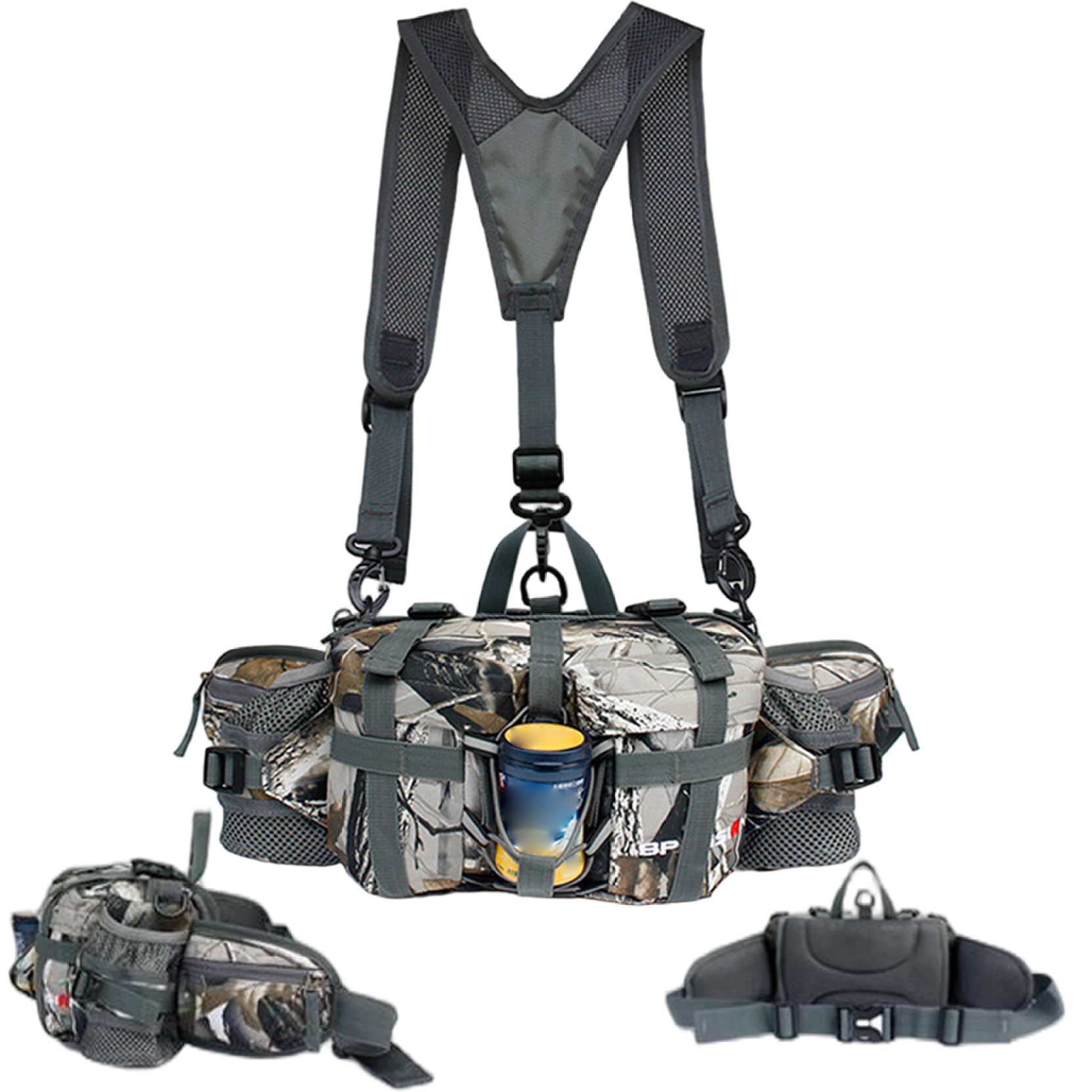 Xoeryoy fanny pack with dual water bottle holders keeps hydration handy.