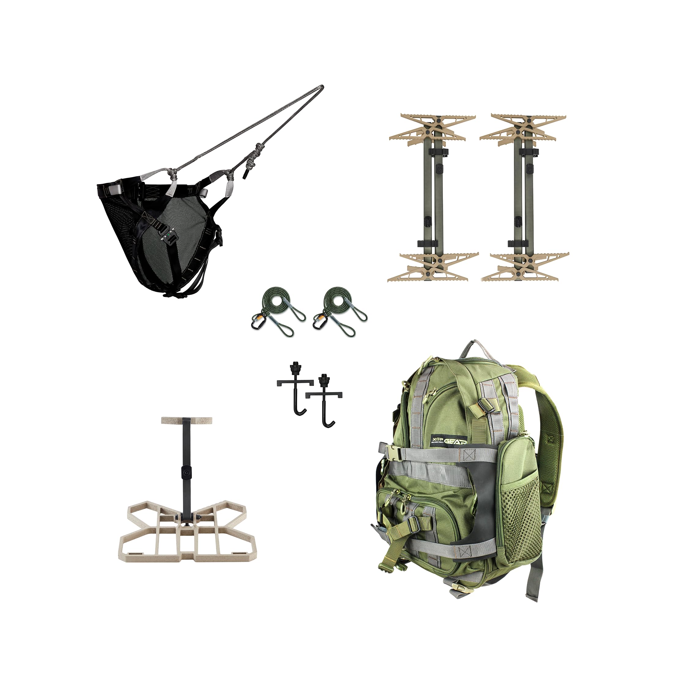 XOP Full RUT system overview showing saddle hunting setup
