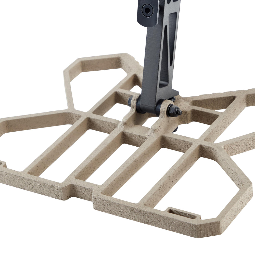 XOP Invader ultralight 2.6 lb platform for easy packability.