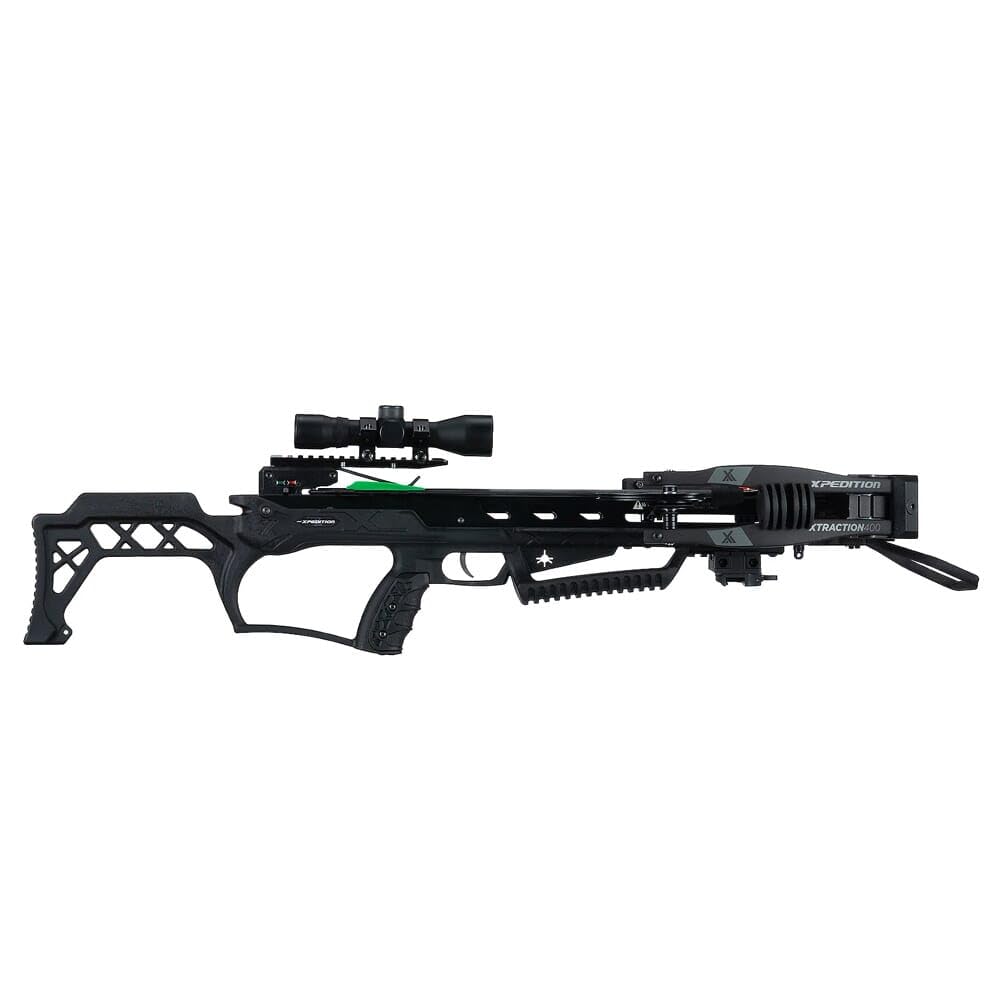 Xpedition Archery Xtraction400X five-bolt quiver and bolts for quick reloads.