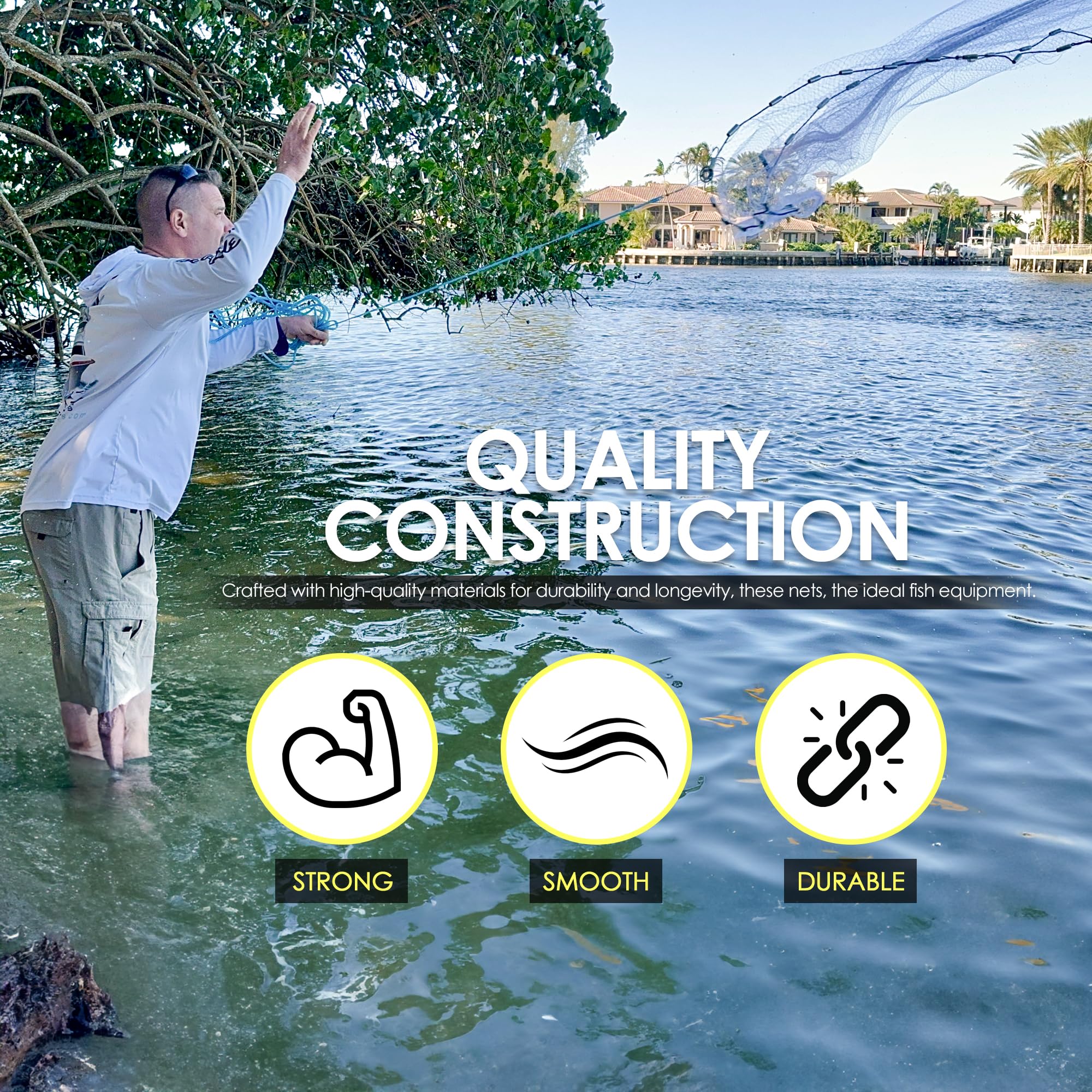 Kid-friendly XPLORZ cast net for young anglers