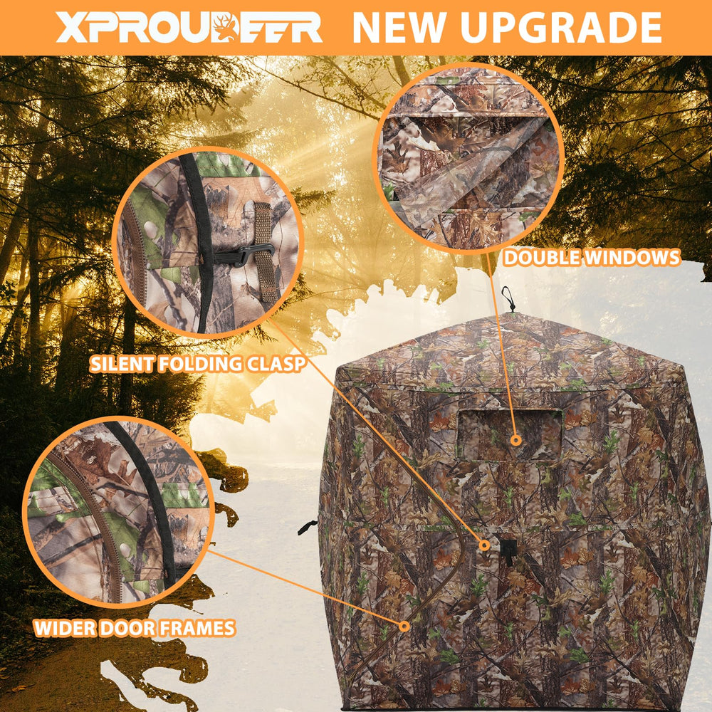XProudeer hunting blind camouflage fabric detail blends with jungle surroundings