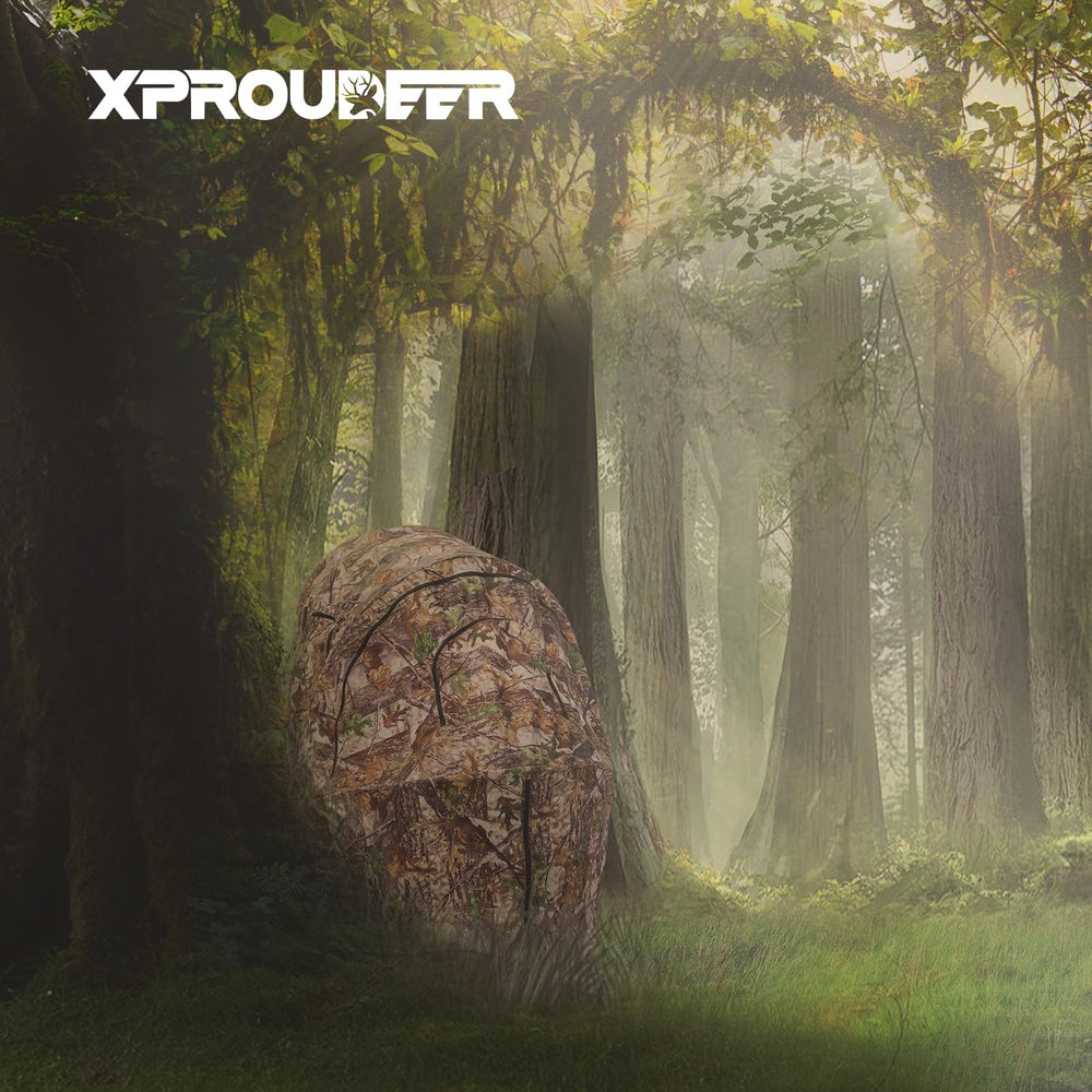 XProudeer hunting blind camouflage material blends with surroundings