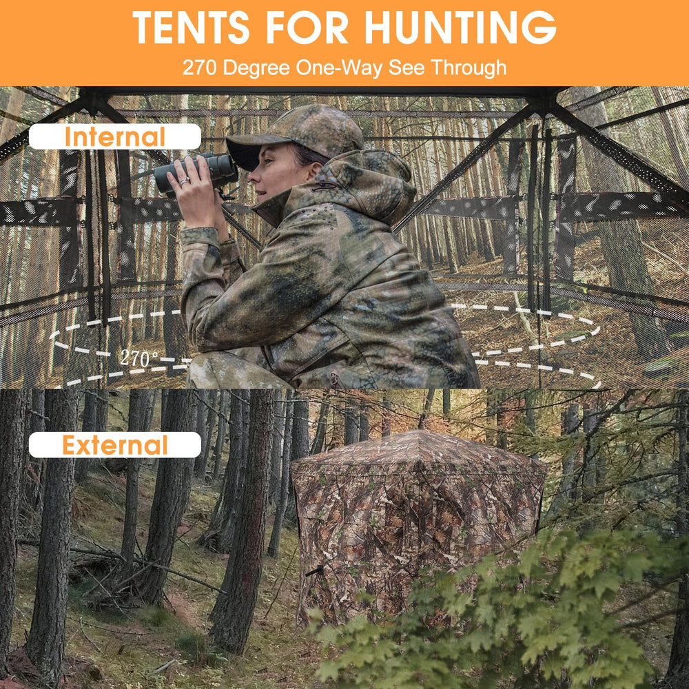 XProudeer hunting blind pop-up setup in about 60 seconds for quick field concealment