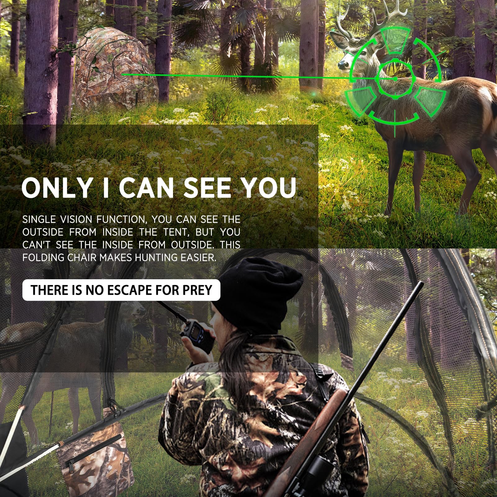 XProudeer hunting blind portable setup enables quick field deployment