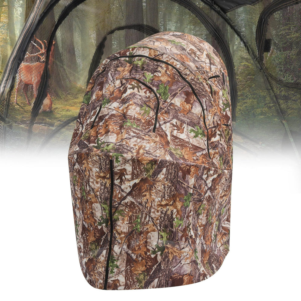 XProudeer hunting blind shows unidirectional perspective for stealth observation