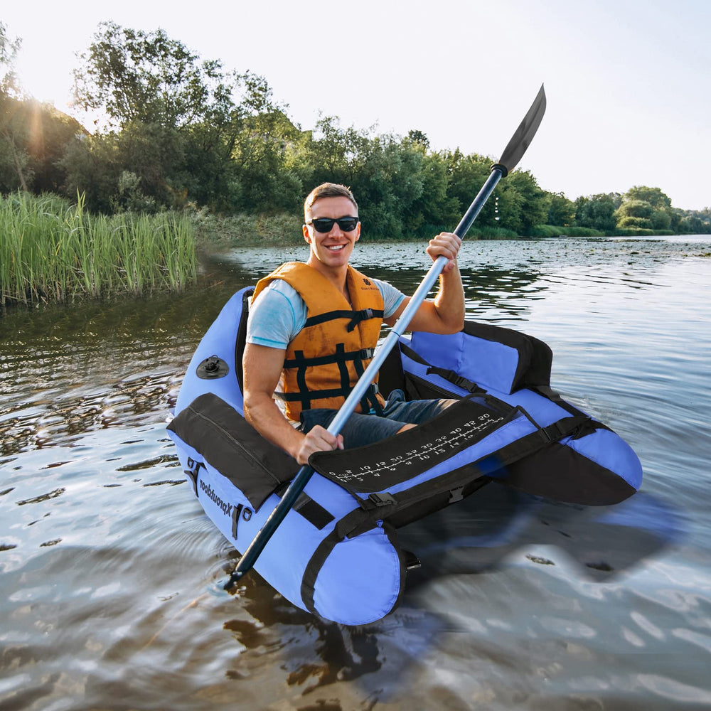 Xproutdoor float-tube blue durable 600D fabric resists wear on water