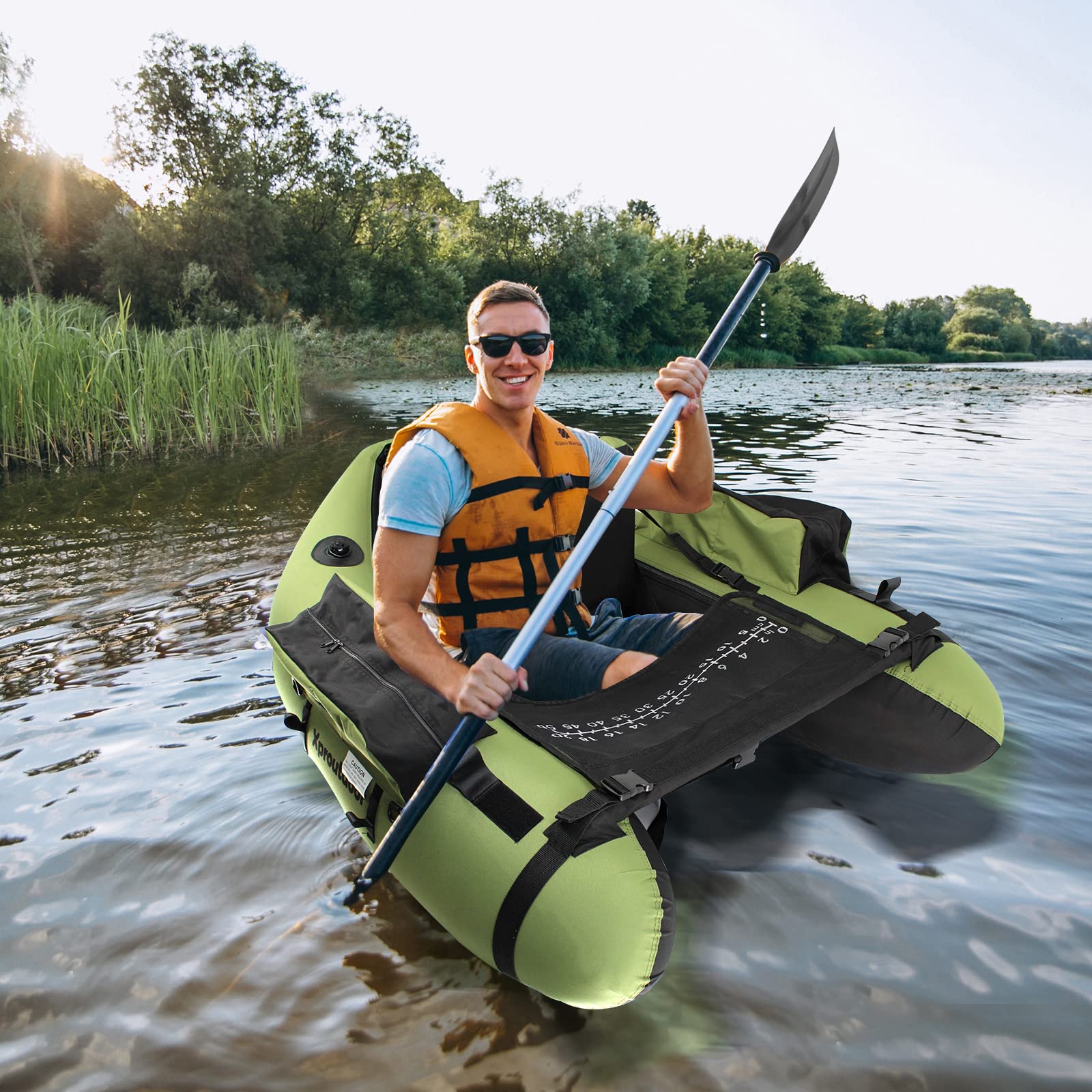Xproutdoor FT003 float tube rod holder mount for hands-free fishing