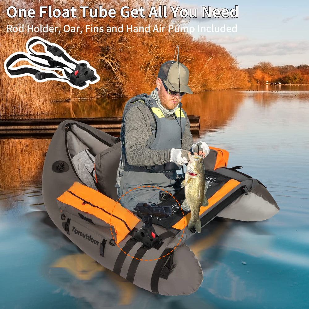 Xproutdoor FT003 grey rod holder ready for quick lure changes