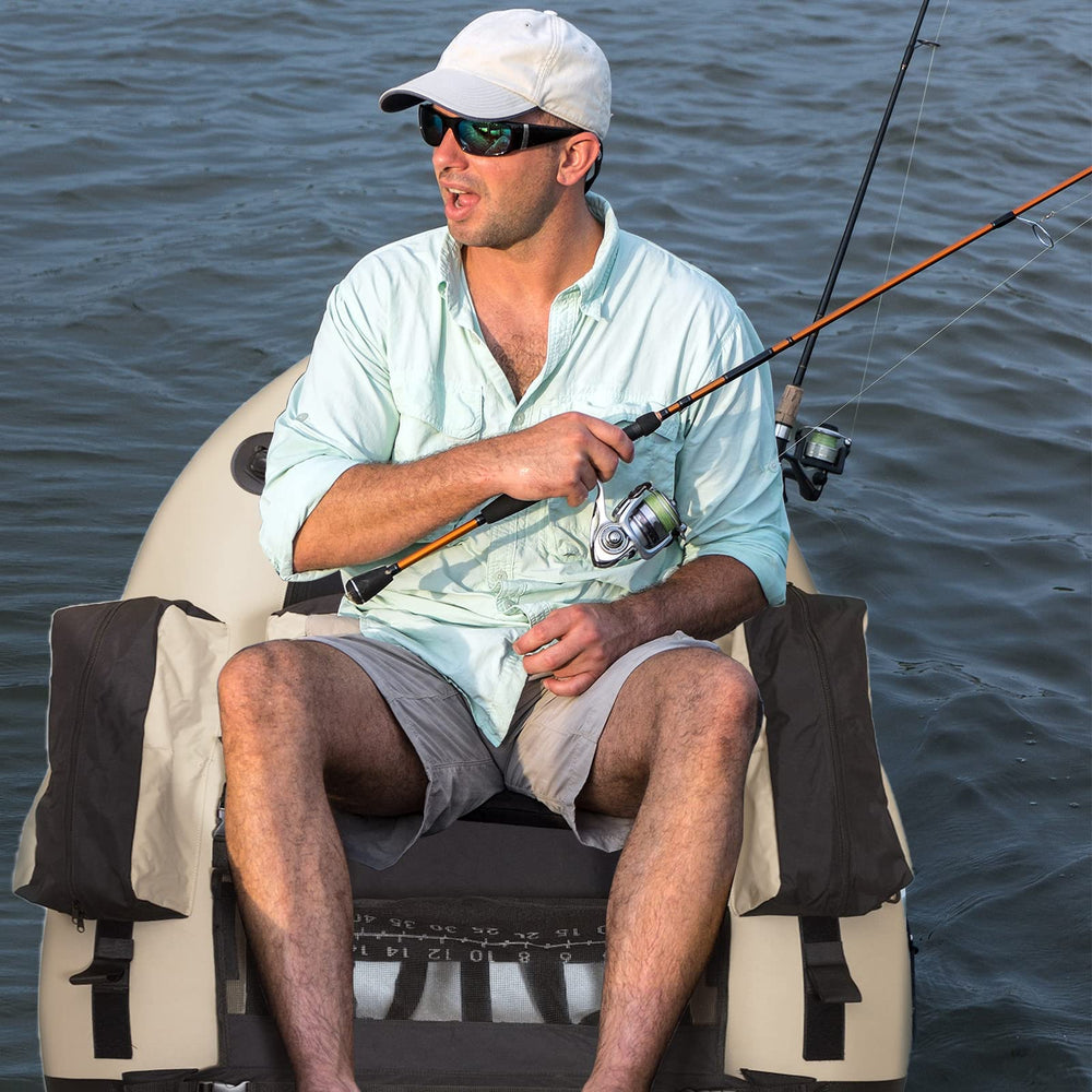 Xproutdoor float tube rod holder and fins enhance control