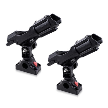 Xproutdoor 2 pack fishing rod holders mounted on boat deck