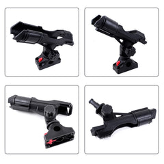 Boat fishing rod holders with mount bracket for kayak tracks