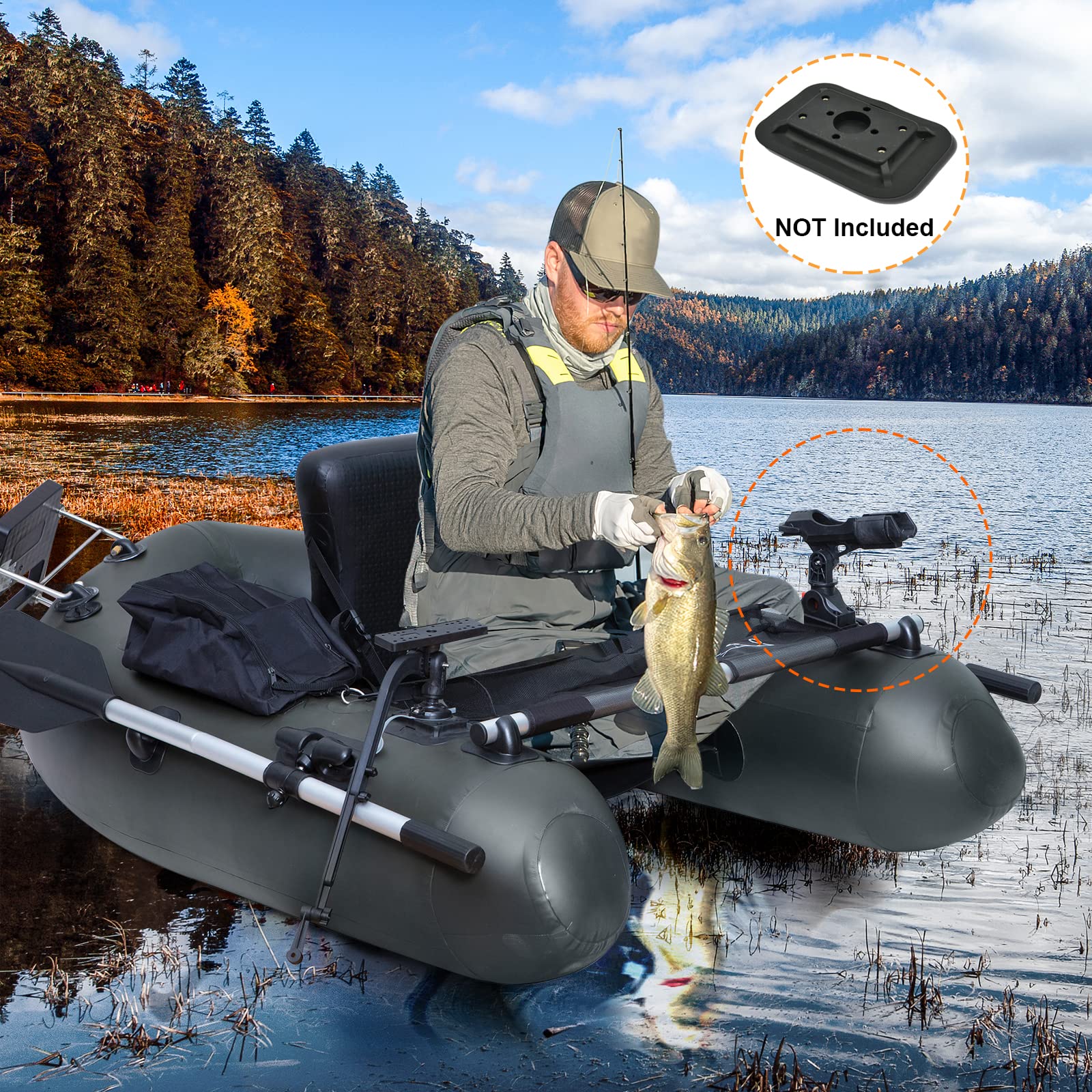 Durable fiberglass injected nylon fishing rod holders