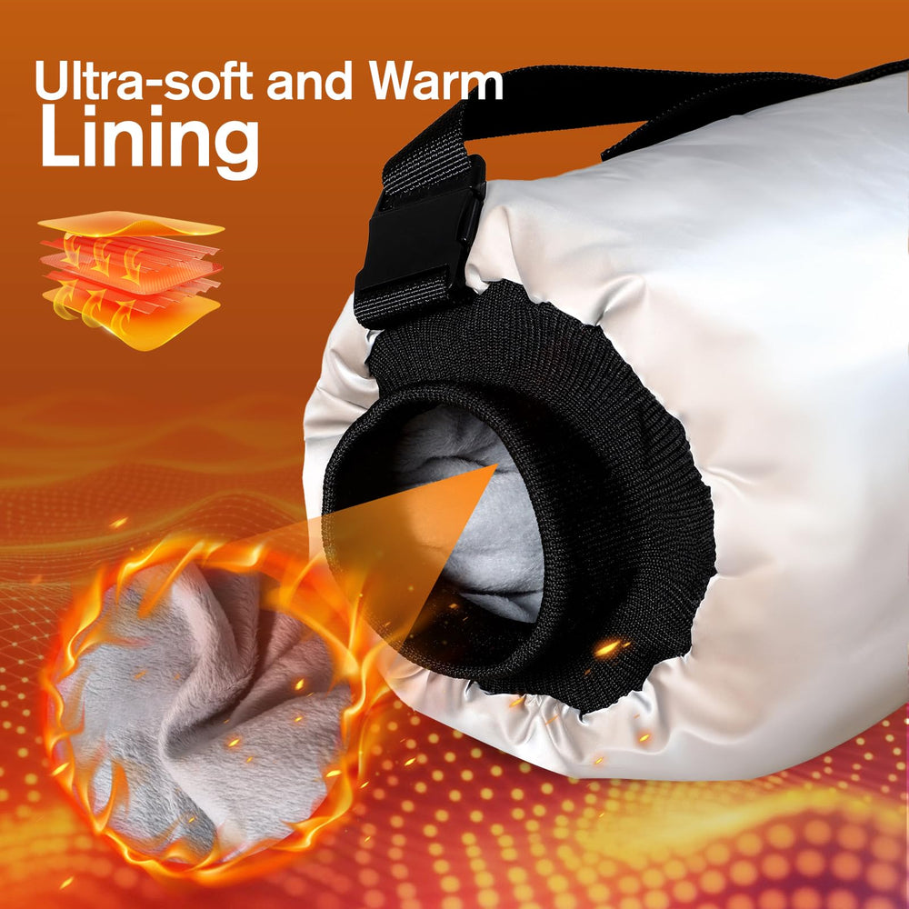 XquiziFit hand warmer pouch gray adjustable strap for a snug fit during activity.