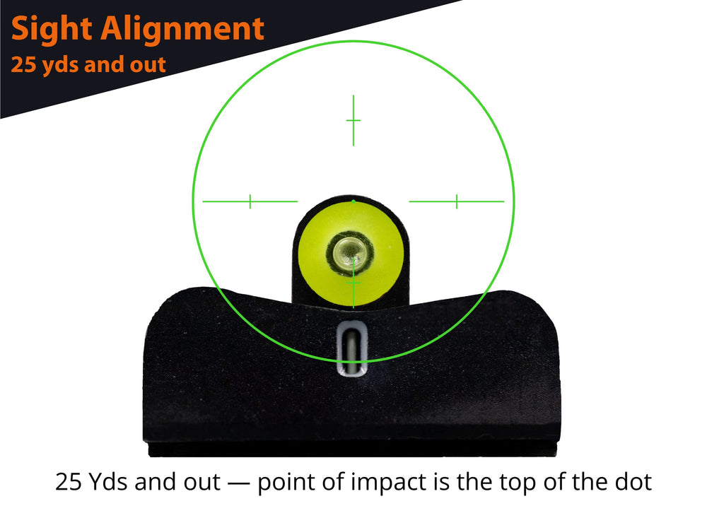 XS SIGHTS DXT2 straight-line sight picture aids easy centering and precision