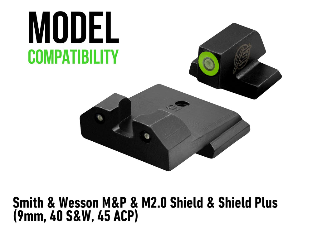 XS SIGHTS R3D rear sight with black finish enhances front sight focus.