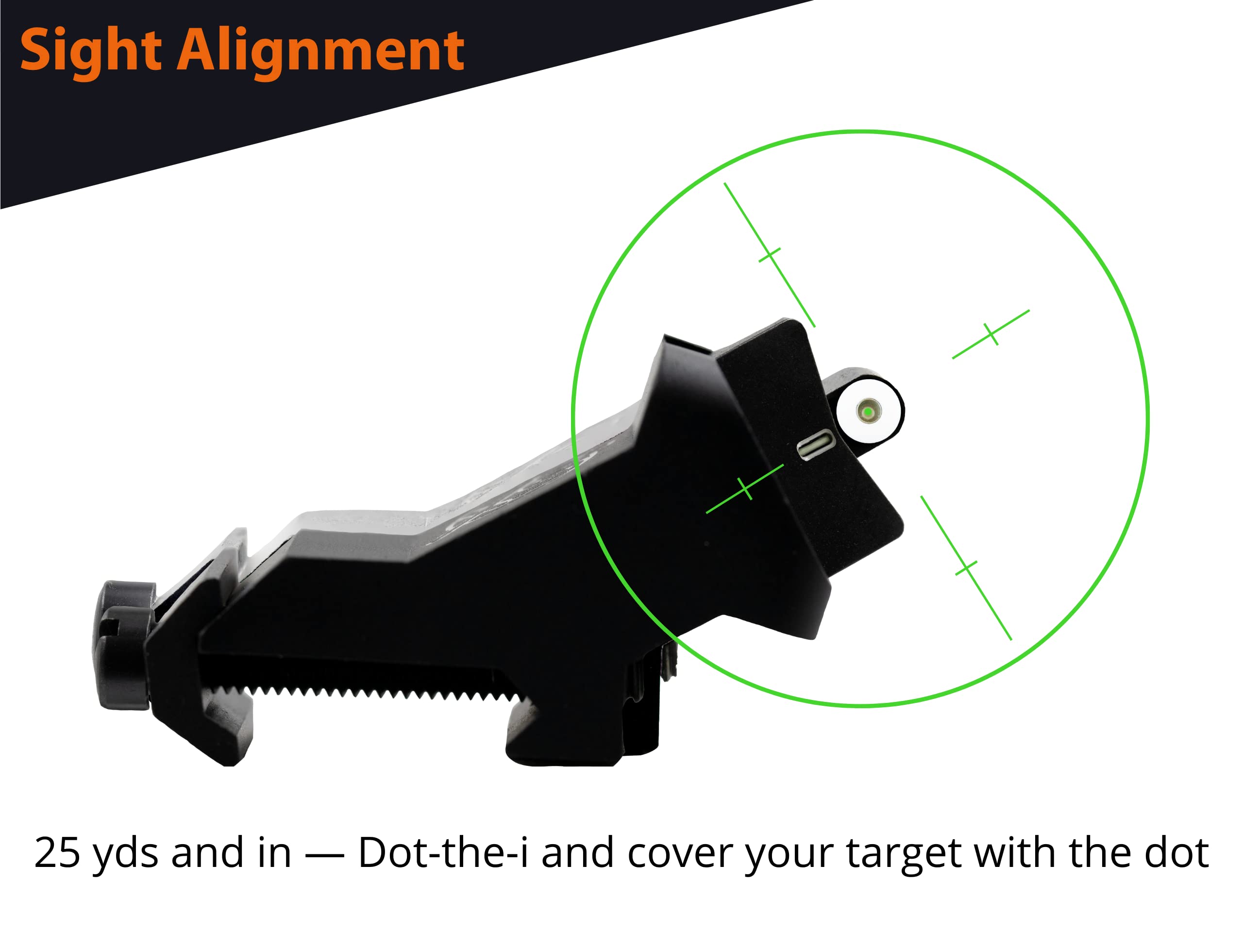 XS SIGHTS XTI2 ambidextrous iron sight assembly built in USA with durable materials.