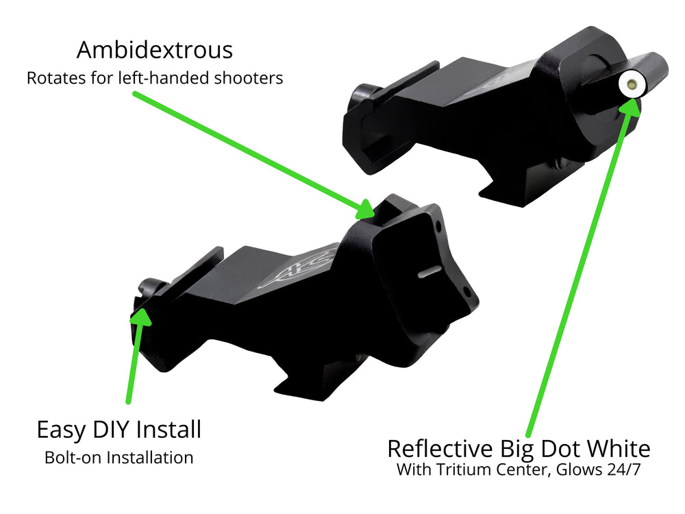 XS SIGHTS XTI2 fast transition between scope and irons for rapid targets