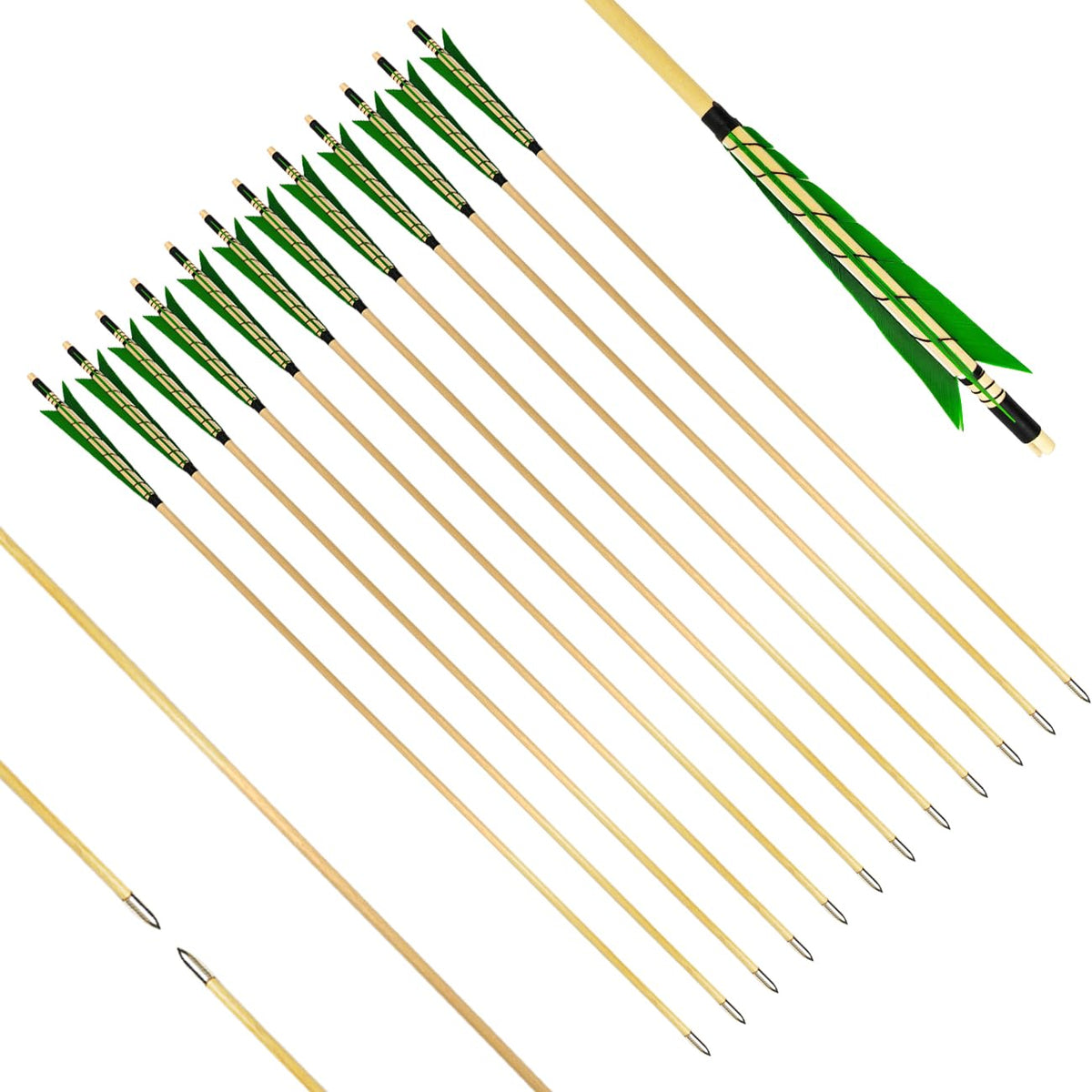 XTCXCARCHERY 32-inch archery arrow setup for target practice with stable flight.