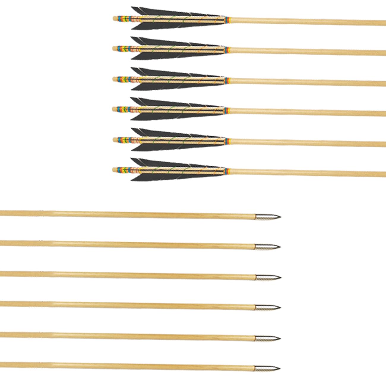 XTCXCARCHERY ready-to-shoot arrows show compatibility with 30–60 lb bows.