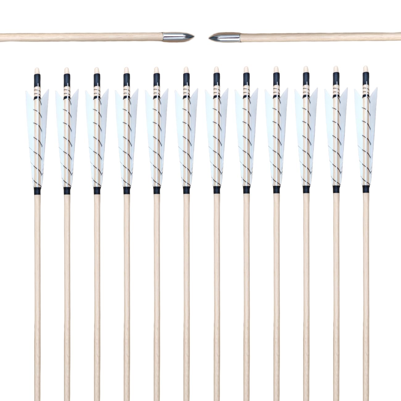 XTCXCARCHERY wooden arrow 32inch in flight for stable target practice