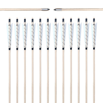 XTCXCARCHERY wooden arrow 32inch in flight for stable target practice