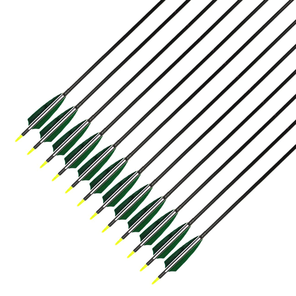 XTCXCARCHERY 31.5-inch arrow length supports recurve and longbows