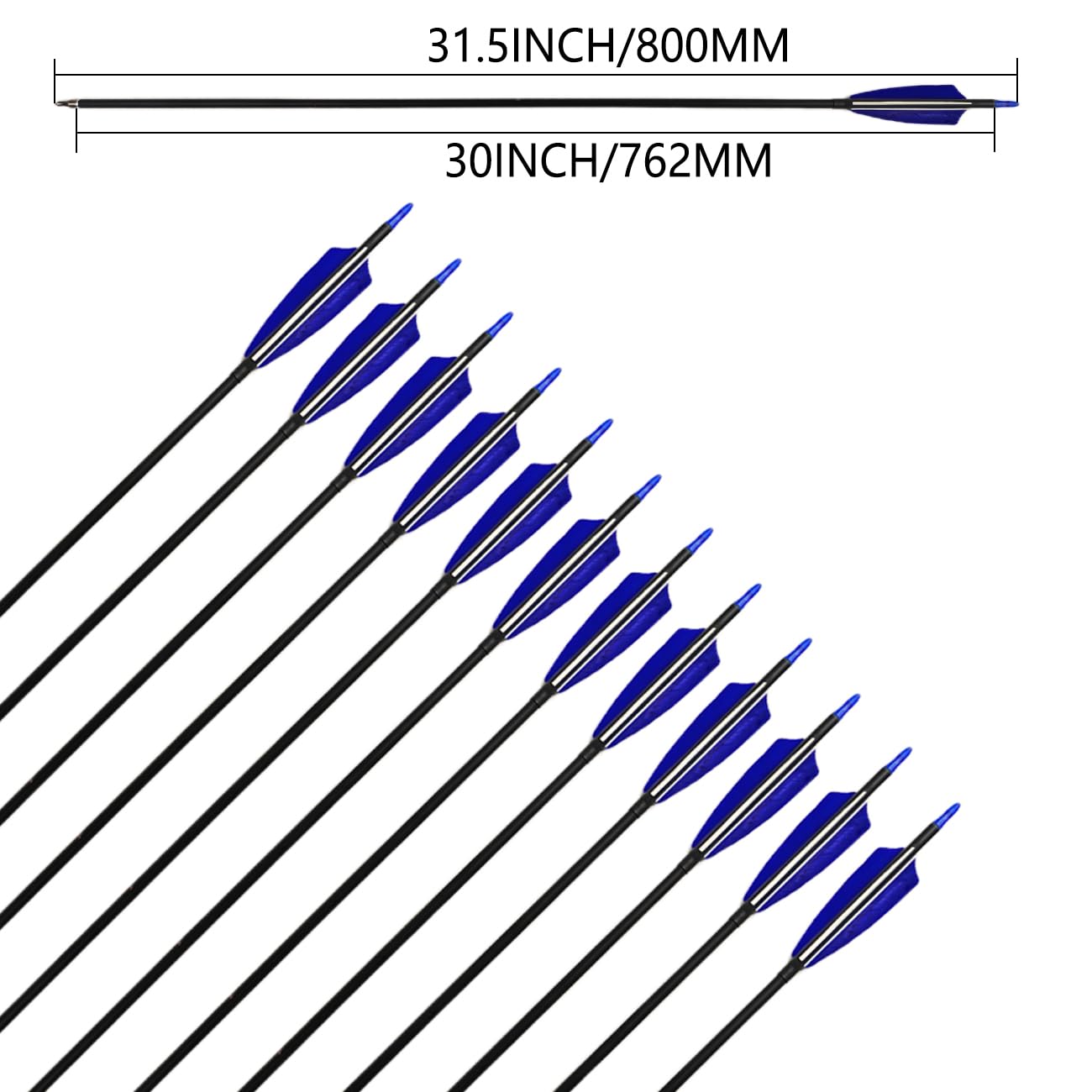 XTCXCARCHERY 4-inch shield-shaped turkey feathers improve flight stability.